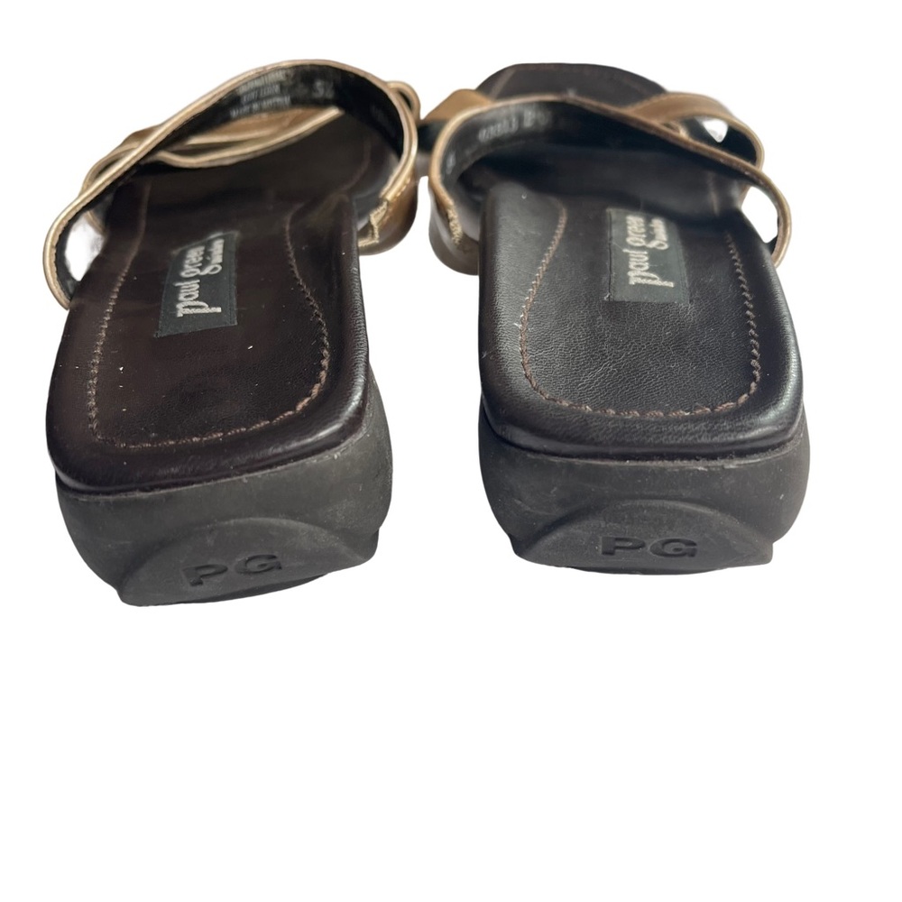 Paul Green Tan Patent Leather Strap Sandals. Nice. Size 8 - Picture 5 of 8